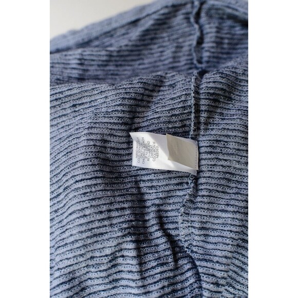 Pure Jill XL blue striped tie waist tunic linen blend - Picture 6 of 8